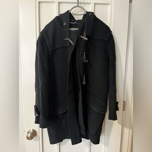 Burberry Black “Duffel” Women’s Coat with Toggles